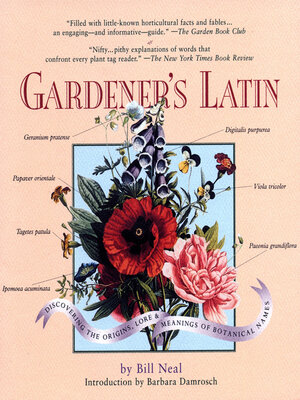 cover image of Gardener's Latin